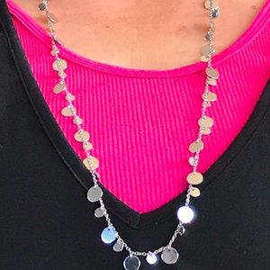 * must bundle to get $5 price* Silver necklace- can be worn in two strands